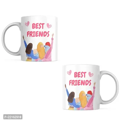 Best Friends Forever: Printed Coffee Mug | Gift for Bestfriends Friends Boyfriend Girlfriend BFF bestie | Birthday gift | Bestfriend Forever | Ceramic Coffee Mug 330ML (Pack of 1)-thumb3