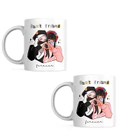 Best Friends Forever: Printed Coffee Cup | Gift for Bestfriends Friends Boyfriend Girlfriend BFF bestie | Birthday gift | Bestfriend Forever | Ceramic Coffee Mug 330ML (Pack of 1)-thumb4