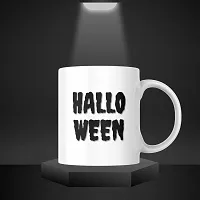 Witch's Brew Special: 'Halloween' Printed Coffee Cup | Gift for Friends Halloween Kids Treats Cat Candy Pumpkin | Printed Halloween Ceramic Coffee Mug | 330ML (Pack of 1)-thumb1