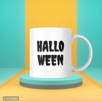 Witch's Brew Special: 'Halloween' Printed Coffee Cup | Gift for Friends Halloween Kids Treats Cat Candy Pumpkin | Printed Halloween Ceramic Coffee Mug | 330ML (Pack of 1)-thumb3