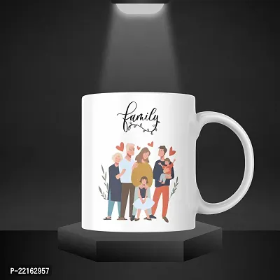 Family is Everything: Motivational Ceramic Mug | Gift for Family, Father, Mother, Grandfather, Grandmother, Masala Chai | Birthday Gift, Anniversary, Inspirational | Printed Ceramic Coffee Mug 330ML-thumb4