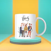 Family is Everything: Motivational Ceramic Mug | Gift for Family, Father, Mother, Grandfather, Grandmother, Masala Chai | Birthday Gift, Anniversary, Inspirational | Printed Ceramic Coffee Mug 330ML-thumb1