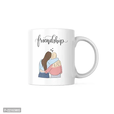 Friendship Forever: Printed Coffee Mug | Gift for Bestfriends Friends Boyfriend Girlfriend BFF bestie | Birthday gift | Bestfriend Forever | Ceramic Coffee Mug 330ML (Pack of 1)-thumb0