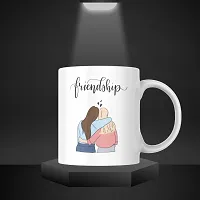 Friendship Forever: Printed Coffee Mug | Gift for Bestfriends Friends Boyfriend Girlfriend BFF bestie | Birthday gift | Bestfriend Forever | Ceramic Coffee Mug 330ML (Pack of 1)-thumb2