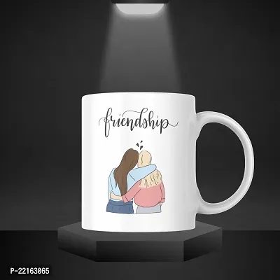 Friendship Forever: Printed Coffee Mug | Gift for Bestfriends Friends Boyfriend Girlfriend BFF bestie | Birthday gift | Bestfriend Forever | Ceramic Coffee Mug 330ML (Pack of 1)-thumb3