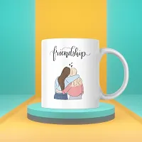 Friendship Forever: Printed Coffee Mug | Gift for Bestfriends Friends Boyfriend Girlfriend BFF bestie | Birthday gift | Bestfriend Forever | Ceramic Coffee Mug 330ML (Pack of 1)-thumb1