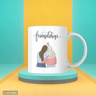 Friendship Forever: Printed Coffee Mug | Gift for Bestfriends Friends Boyfriend Girlfriend BFF bestie | Birthday gift | Bestfriend Forever | Ceramic Coffee Mug 330ML (Pack of 1)-thumb2