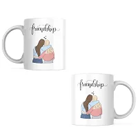 Friendship Forever: Printed Coffee Mug | Gift for Bestfriends Friends Boyfriend Girlfriend BFF bestie | Birthday gift | Bestfriend Forever | Ceramic Coffee Mug 330ML (Pack of 1)-thumb4