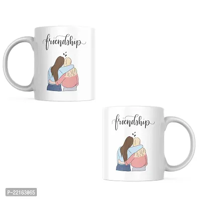 Friendship Forever: Printed Coffee Mug | Gift for Bestfriends Friends Boyfriend Girlfriend BFF bestie | Birthday gift | Bestfriend Forever | Ceramic Coffee Mug 330ML (Pack of 1)-thumb5