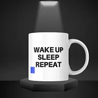 Daily Inspiration: Wake up, sleep, repeat Motivational Mug | Gift for Friends, Office, Motivational, Masala Chai | Birthday Gift, Anniversary, Startup, Inspirational | Printed Ceramic Coffee Mug 330ML-thumb3