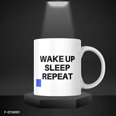 Daily Inspiration: Wake up, sleep, repeat Motivational Mug | Gift for Friends, Office, Motivational, Masala Chai | Birthday Gift, Anniversary, Startup, Inspirational | Printed Ceramic Coffee Mug 330ML-thumb4