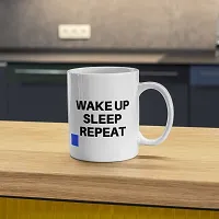 Daily Inspiration: Wake up, sleep, repeat Motivational Mug | Gift for Friends, Office, Motivational, Masala Chai | Birthday Gift, Anniversary, Startup, Inspirational | Printed Ceramic Coffee Mug 330ML-thumb4