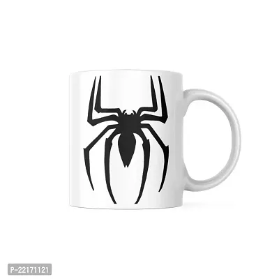 Spider Printed Coffee Mug | Spiderman | Gift for Friends Bestfriend | Printed Ceramic Coffee Mug | 330ML (Pack of 1)