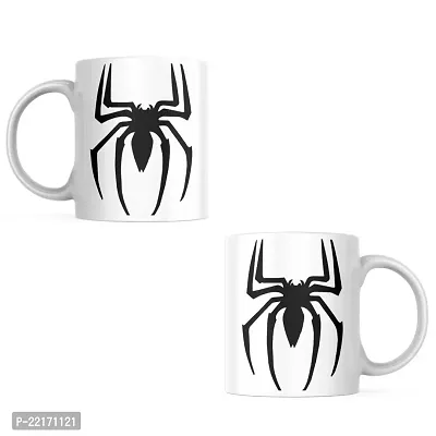 Spider Printed Coffee Mug | Spiderman | Gift for Friends Bestfriend | Printed Ceramic Coffee Mug | 330ML (Pack of 1)-thumb2