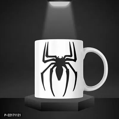 Spider Printed Coffee Mug | Spiderman | Gift for Friends Bestfriend | Printed Ceramic Coffee Mug | 330ML (Pack of 1)-thumb5