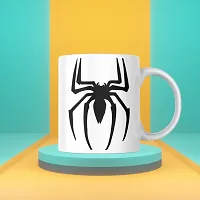 Spider Printed Coffee Mug | Spiderman | Gift for Friends Bestfriend | Printed Ceramic Coffee Mug | 330ML (Pack of 1)-thumb2