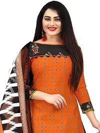 Elegant Cotton Printed Dress Material With Dupatta For Women-thumb2