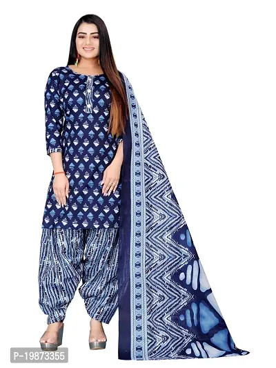 Paradise Prints Cotton Printed Unstitched Dress Material For Women