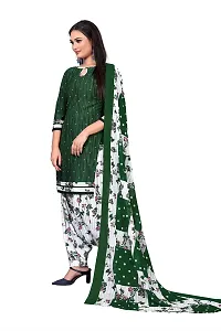 PARADISE PRINTS Crepe Multi Printed Unstitched Dress Material For Women$$Multi Green$$-thumb3