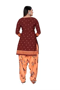 Stylish Prints Crepe Unstitched Dress Material For Women- ( Pack Of 2 )-thumb3