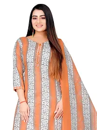 Elegant Multicoloured Cotton Printed Dress Material with Dupatta For Women Pack of 2-thumb1