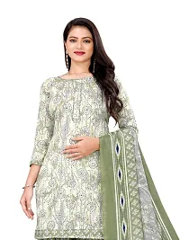 Elegant Multicoloured Cotton Printed Dress Material with Dupatta For Women Pack of 2-thumb3