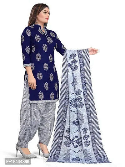 Stylish Prints Cotton Printed Unstitched Dress Material For Women-thumb3