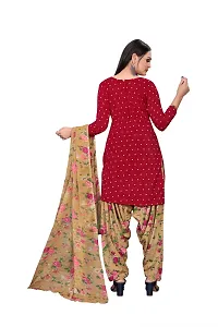 Stylish Prints Crepe Unstitched Dress Material For Women- ( Pack Of 2 )-thumb3