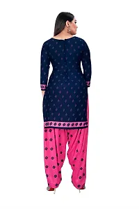 Stylish Prints Crepe Unstitched Dress Material For Women- ( Pack Of 2 )-thumb3