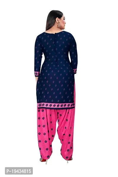 Stylish Prints Crepe Unstitched Dress Material For Women- ( Pack Of 2 )-thumb4