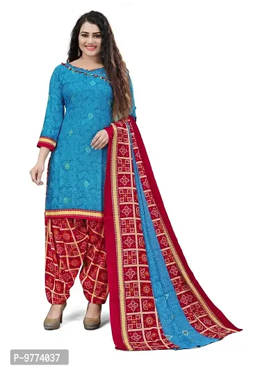 Beautiful Cotton Printed Dress Material with Dupatta For Women-thumb0