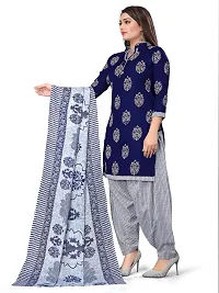 Stylish Prints Cotton Printed Unstitched Dress Material For Women-thumb3