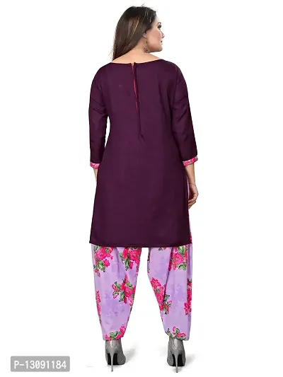 PARADISE PRINTS Cotton Printed Unstitched Salwar Suit Dress Material Women !! Magenta-thumb2