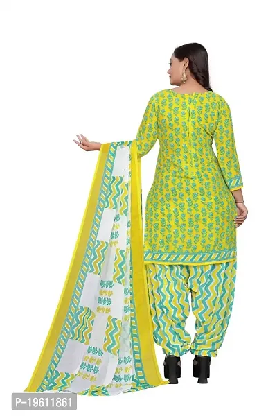 Elegant Multicoloured Crepe Self Design Dress Material with Dupatta For Women-thumb4