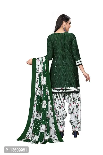 PARADISE PRINTS Crepe Multi Printed Unstitched Dress Material For Women$$Multi Green$$-thumb2