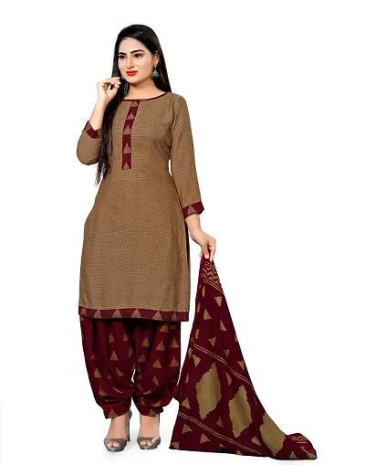 V3 FASHION STUDIO Pure Salwar Suit unstitched Material for women?s you can stitch this piece (xs to xxxl) (brown)