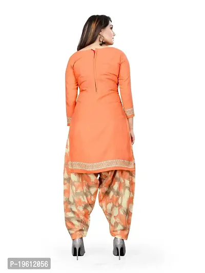 Elegant Multicoloured Crepe Self Design Dress Material with Dupatta For Women-thumb2