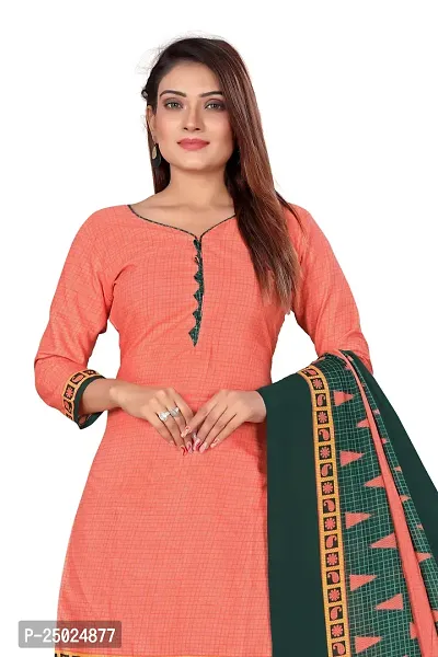 Elegant Multicoloured Cotton Printed Dress Material with Dupatta For Women Pack of 2-thumb4