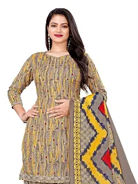 Elegant Multicoloured Cotton Printed Dress Material with Dupatta For Women Pack of 2-thumb1