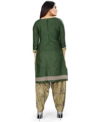 Elegant Cotton Printed Dress Material With Dupatta For Women-thumb1