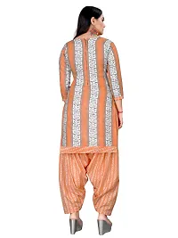 Elegant Multicoloured Cotton Printed Dress Material with Dupatta For Women Pack of 2-thumb2