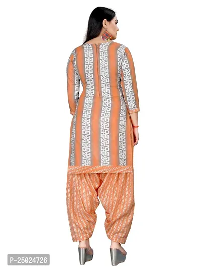 Elegant Multicoloured Cotton Printed Dress Material with Dupatta For Women Pack of 2-thumb3