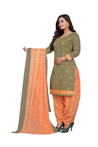 Elegant Multicoloured Cotton Floral Print Dress Material with Dupatta For Women Pack Of 2-thumb2