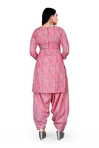 Elegant Multicoloured Cotton Printed Dress Material with Dupatta For Women-thumb2