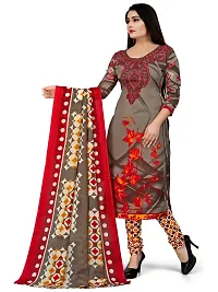 Elegant Cotton Printed Dress Material With Dupatta For Women-thumb2