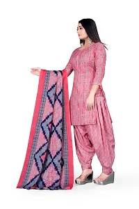 Elegant Multicoloured Cotton Printed Dress Material with Dupatta For Women-thumb4