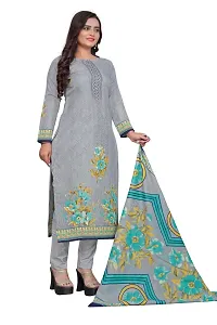 Stylish Prints Cotton Printed Unstitched Dress Material For Women-thumb2