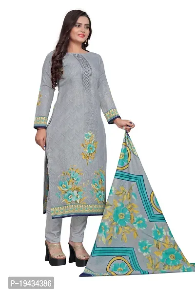 Stylish Prints Cotton Printed Unstitched Dress Material For Women-thumb3