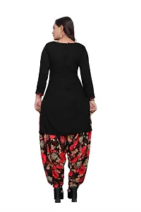 Stylish Prints Crepe Unstitched Dress Material For Women- ( Pack Of 2 )-thumb1