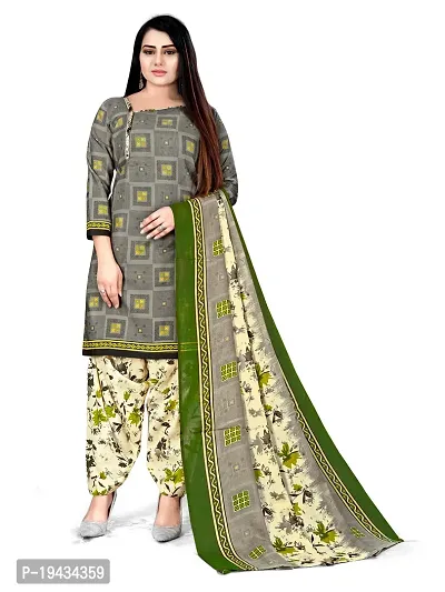 Stylish Prints Cotton Printed Unstitched Dress Material For Women-thumb0